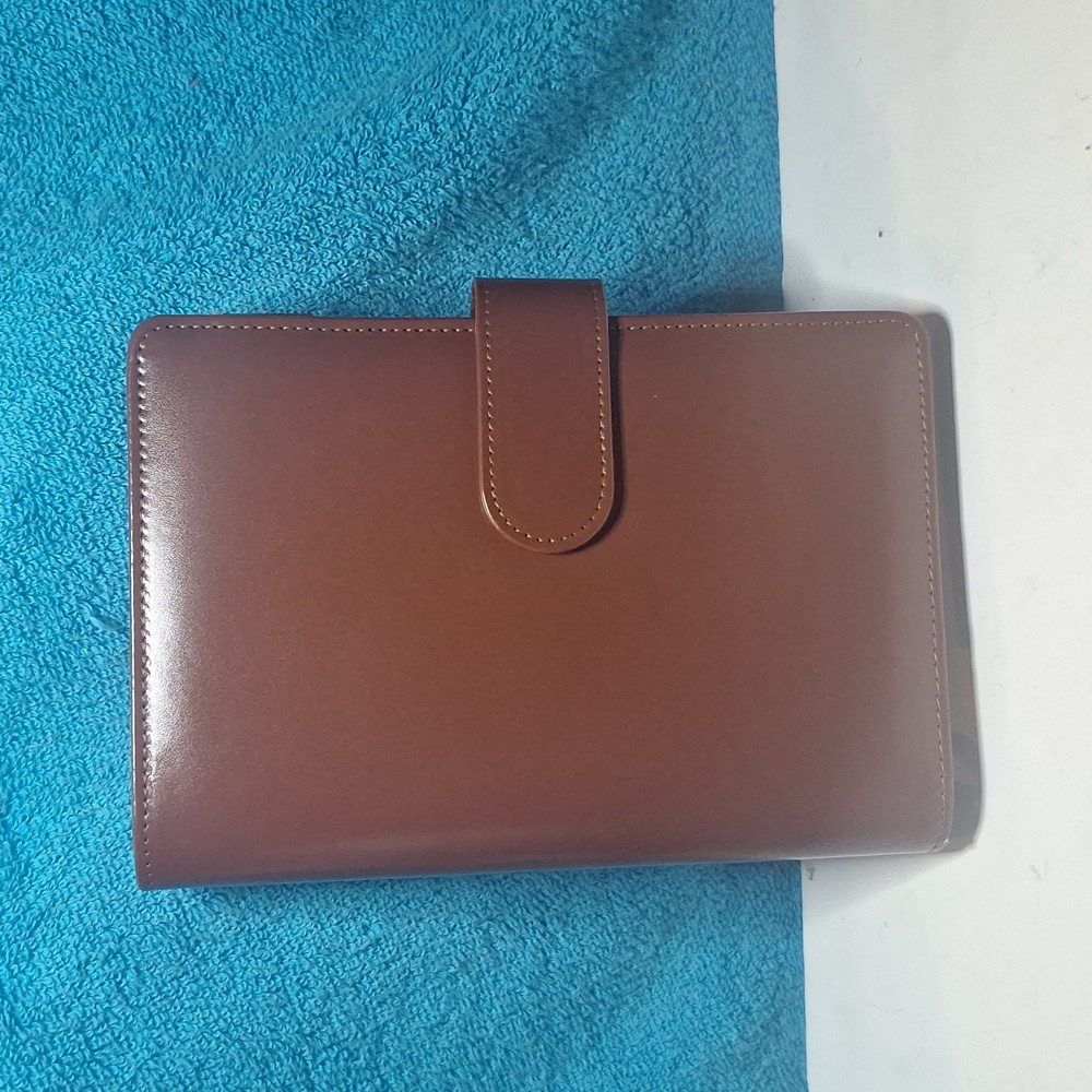 Caramel A6 Binder Budget Financial Planner Journal with 6 Pockets Inserts NEW - Picture 5 of 10